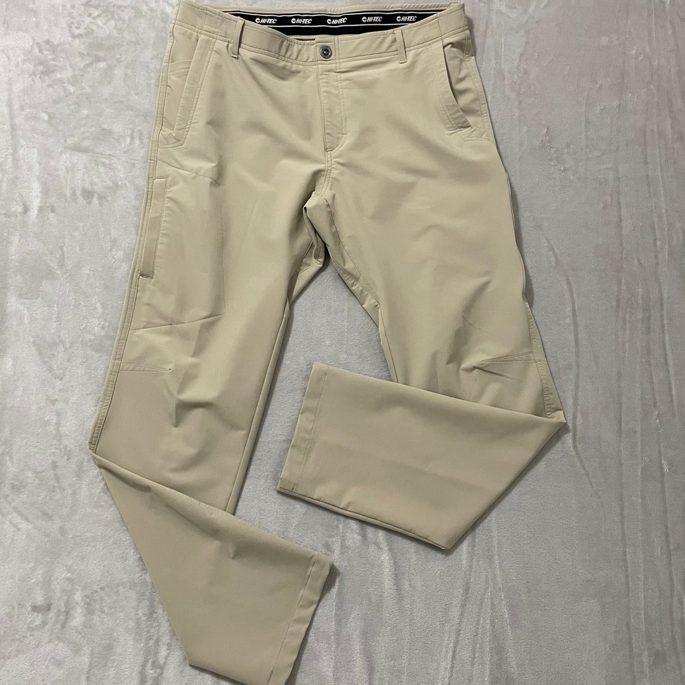 Hi-Tec Mens Golf Performance Hiking Utility Pants Stretch Tan 36x34 (*38x34)